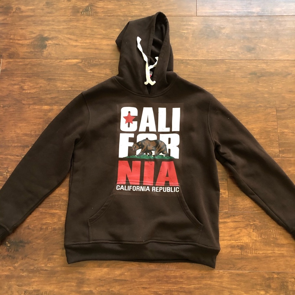 California brown hoodie